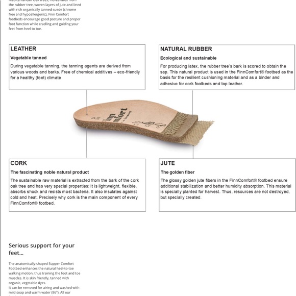 Finn Comfort size 6.5 Quebec Haity earth classic - Picture 6 of 7